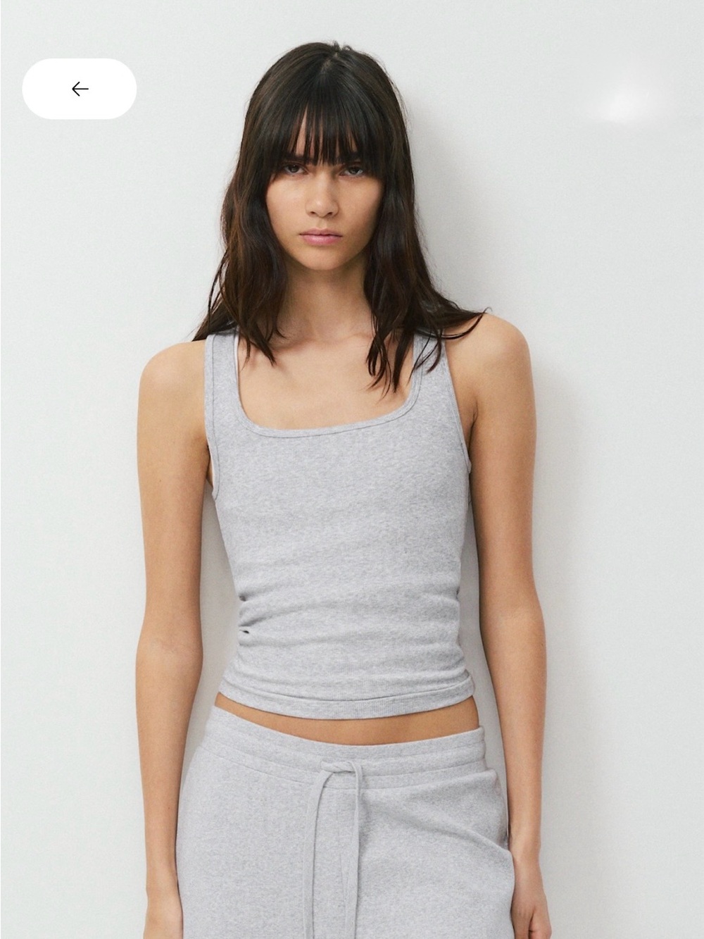 Aritzia HomeStretch Rib Frequency Tank Size xxs